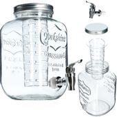 KADAX Słoik Z Kranikiem 4L Szklany Na Wodę Lemoniadę Soki Słój Z Wkładem