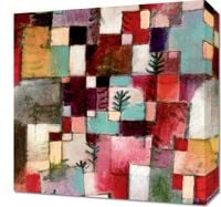 Obraz 40x40cm Red Green, Paul Klee Vintage do Salonu