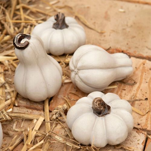 FIGURKA DYNIA OZDOBNA NA JESIEŃ HALLOWEEN DO DOMU OGRODU BIAŁA MAŁA 2 na Arena.pl