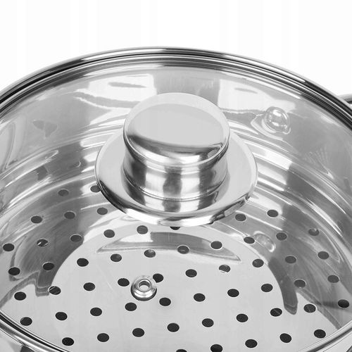 GARNEK do gotowania NA PARZE indukcja garnek ze stali nierdzewnej 2L Sano na Arena.pl