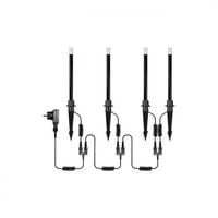 LAMPA OGRODOWA LED 360° 1.6W IP54 CZARNA 3000K 176LM