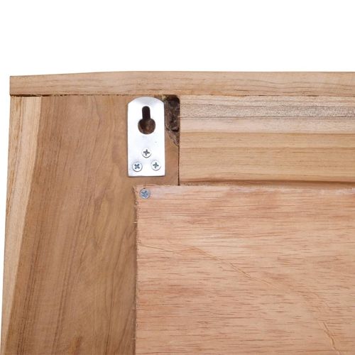 Lustro dekoracyjne, drewno tekowe, 60 x 60 cm, kwadratowe na Arena.pl