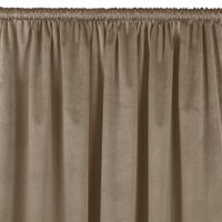 Zasłona VILA velvetowa z tunelem 135x245 beżowa wzór 1 Homede