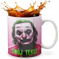 KUBEK 330ml GRAFIKA PREZENT ŚWIĘTA WZÓR - FILM BAT MAN JOKER + IMIĘ