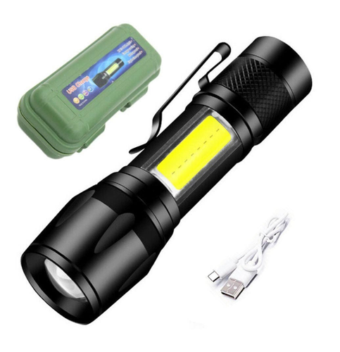 LATARKA USB COB ZOOM XPE + COB PUDEŁKO BL-513 na Arena.pl