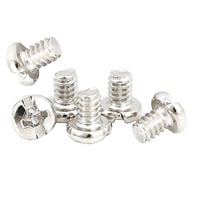 6x Śruba HDD SSD szeroki gwint UNC 6#32 6-32 6/32 na krzyżak 5mm calowa