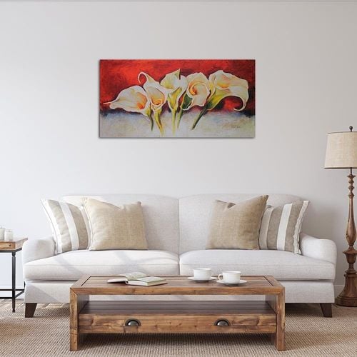 Deco Panel, Białe kalie 100x50 na Arena.pl