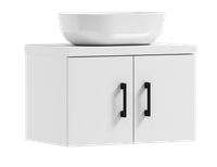 Szafka łazienkowa wisząca MARKUS 80 biała z umywalką BLANCO (W2)