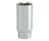 nasadka długa 6-kątna chromowana 1/2'' 27mm - yt-1238