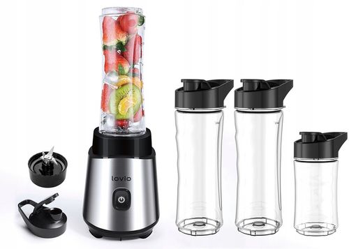 Blender kielichowy do SMOOTHIE KOKTAJLI szklany MŁYNEK do kawy KRUSZY na Arena.pl