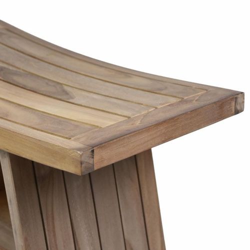 Stołek DIVERO, drewno tekowe, 60 x 35 x 45 cm na Arena.pl