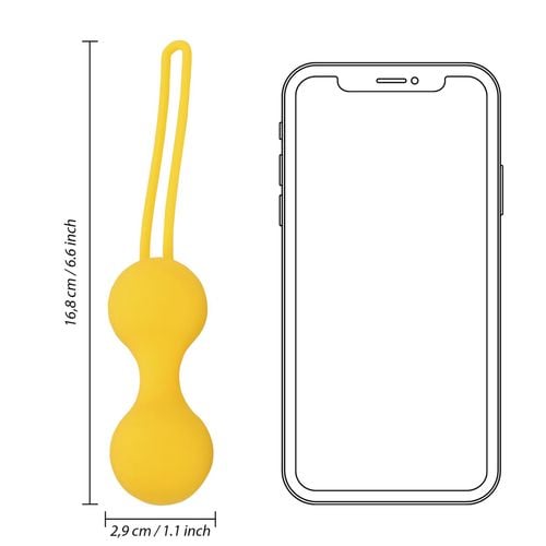 kegel ball exercise set - lemonade yellow na Arena.pl