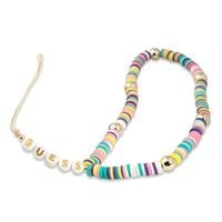 guess zawieszka gustpeam phone strap wielokolorowy/multicolor heishi beads