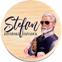 OTWIERACZ DREWNIANY z magnesem personalizacja PREZENT NA DZIEŃ DZIADKA