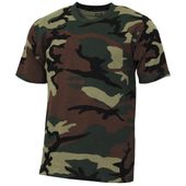 Koszulka dziecięca t-shirt US wojskowa - woodland 122-128