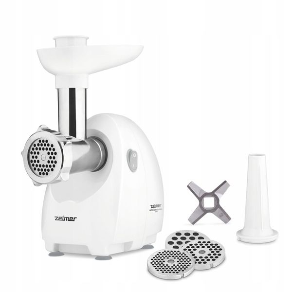 MOCNA MASZYNKA DO MIELENIA MIĘSA ZELMER ZMM4080B NR 8 1900W +AKCESORIA zdjęcie 1