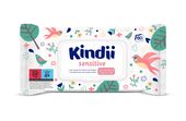 Kindii Sensitive Chusteczki oczyszczające dla niemowląt i dzieci 1op.-60szt