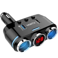 ROZDZIELACZ GNIAZDA ZAPALNICZKI ŁADOWARKA USB X2