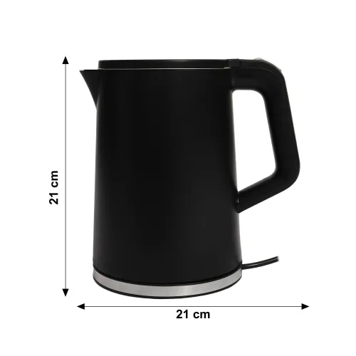 Czajnik elektryczny bezprzewodowy turystyczny 1500 W 1.2 l obrotowy czarny na Arena.pl