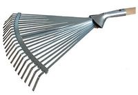 grabie do liści 30cm regulowane metalowe z trzonkiem drewnianym 130cm