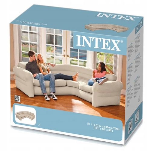 Sofa narożna dmuchana Air Bed Corner 203x257x76 cm Intex 68575 na Arena.pl