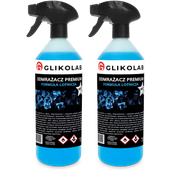 2X ODMRAŻACZ DO SZYB LODU PREMIUM MOCNY -60°C GLIKOLAB 1L FORMUŁA LOTNICZA