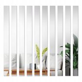 SAMOPRZYLEPNE NAKLEJKI LUSTRZANE SCIENNE 50CM 10X LUSTRO AKRYLOWE