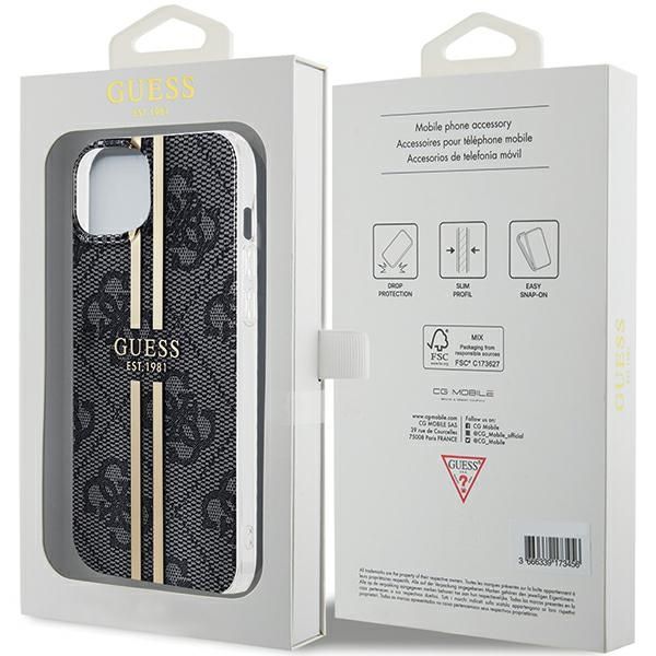 Etui Guess do iPhone 15 Plus, iPhone 14 Plus, Czarny zdjęcie 8