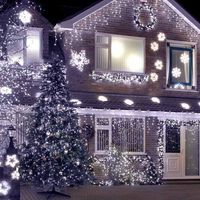 sople lampki 200led kurtyny świetlne biały zimny