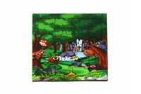 Drewniana kolorowa układanka dla dzieci Zabawka PUZZLE ZWIERZĘTA 16 el