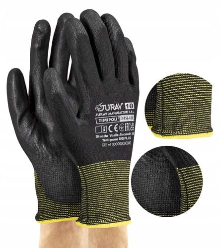 rękawice robocze czarne j-timipoli_bb10-xl - 120 par na Arena.pl