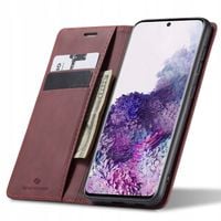 ETUI Z KLAPKĄ DO GALAXY S20+ SKÓRZANE PORTFEL POKROWIEC ZAMYKANE + SZKŁO