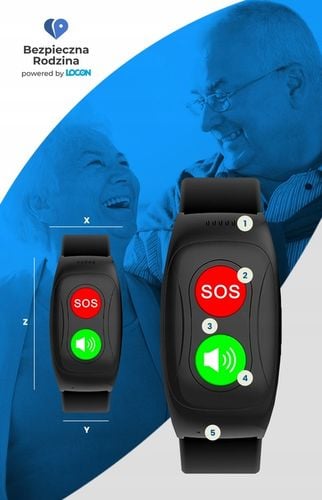 OPASKA DLA SENIORA LOKALIZATOR GPS CZUJNIK UPADKU TĘTNO PRZYCISK SOS na Arena.pl