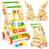 jezdzik edukacyjny pchacz chodzik drewniany