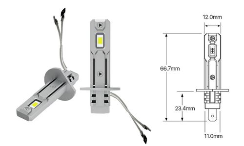 ŻARÓWKI LED H1 1 DO 1 12000LM CANBUS IDEALNIE DOPASOWANE RETROFIT na Arena.pl