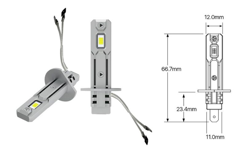 ŻARÓWKI LED H1 1 DO 1 12000LM CANBUS IDEALNIE DOPASOWANE RETROFIT zdjęcie 7