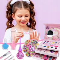 ZESTAW DO MAKIJAŻU KUFEREK KOSMETYKI MAKEUP DLA DZIECI JEDNOROŻEC PREZENT