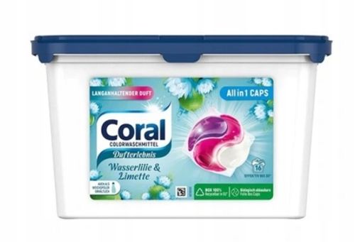 Coral DE kapsułki do prania tkanin kolorowych na Arena.pl