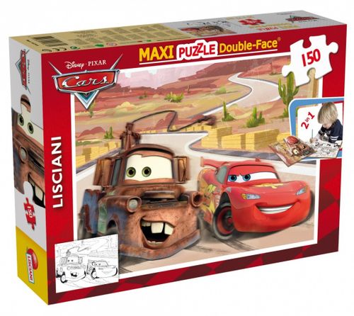 Liscianigiochi Puzzle dwustronne Maxi 150 elementów - Auta na Arena.pl