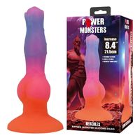 dildo silikonowe faliste power monsters hercules 21.5 cm