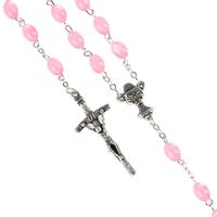 Różaniec do Pierwszej Komunii różowy