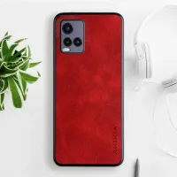 Etui AIORIA Vintage LEATHER do Vivo Y33T / Y33S / Y21S / Y21 czerwony