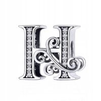 Zawieszka Charms Litera H Srebro 925 MODA TRUSKY