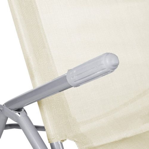 Leżak grawitacyjny ogrodowy beżowy zero gravity na Arena.pl