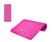 Mata antypoślizgowa do yogi fitnessu 183 x 61 cm 15mm kolor różowy YM04 HMS