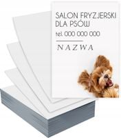 Ulotki A6 100 szt firmowe SALON FRYZJERSKI DLA PSÓW + PROJEKT GRATIS