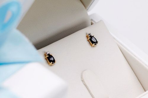 Złote kolczyki KZD2296 - Diament na Arena.pl