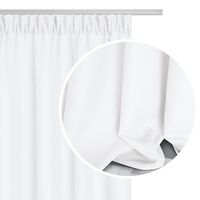 Zasłona gotowa na taśmie VIVA 140x270 półzaciemniająca biała