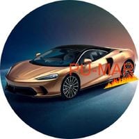 Opłatek na tort MC Laren Formuła F1 Wyścig Bolid Logo Fura Bryka