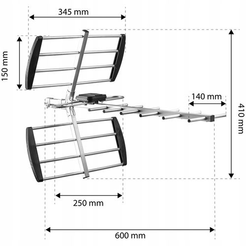 ANTENA DVBT2 DO TV NAZIEMNEJ KIERUNKOWA ZEWNĘTRZNA MUX8 4K LTE MOCNA na Arena.pl